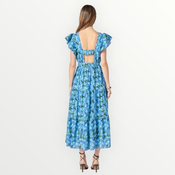 English Factory Printed Open Back Maxi Dress - Picture 5 of 12